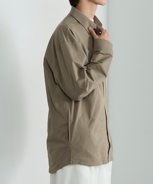 HAUS(ハウス)の「【HAUS】ブレサブルジャージーシャツブルゾン(シャツ/ブラウス・メンズ・ブラック/ベージュ・LL/L/M)」の17枚目の写真
