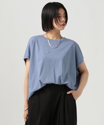 BAYFLOW | [丸みのあるバックシルエット]シルケットドルマンショートスリーブT(Tシャツ/カットソー)