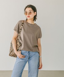 BAYFLOW | [丸みのあるバックシルエット]シルケットドルマンショートスリーブT(Tシャツ/カットソー)