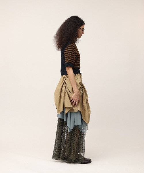 セール】Konjac Yarn Border Polo（ポロシャツ）｜leinwande