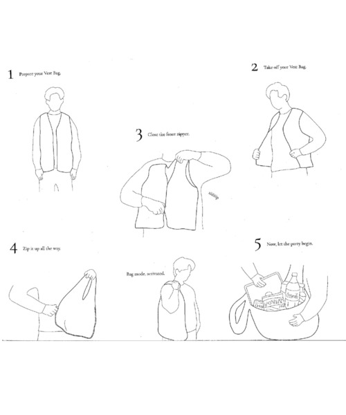 beta post vest bag (B02SCVBG-01)（ベスト）｜beta post