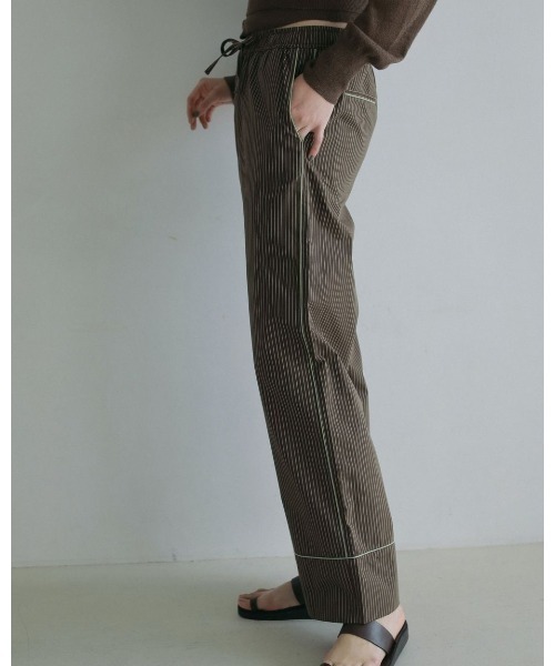 anuke(アンヌーク)の「anuke Stripe Pajamas Pants 62510701(その他パンツ・レディース・ブラウン/ブラック・38/36)」の13枚目の写真