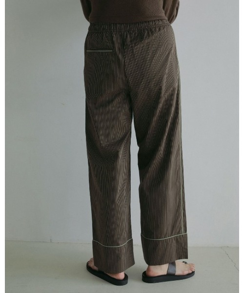 anuke(アンヌーク)の「anuke Stripe Pajamas Pants 62510701(その他パンツ・レディース・ブラウン/ブラック・38/36)」の14枚目の写真