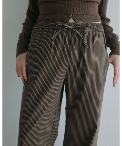 anuke(アンヌーク)の「anuke Stripe Pajamas Pants 62510701(その他パンツ・レディース・ブラウン/ブラック・38/36)」の16枚目の写真