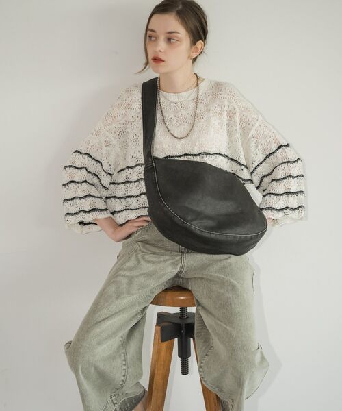 RETRO GIRL（レトロガール）の「ビンテージライクショルダー（ショルダーバッグ・レディース・ブラウン/ブラック・ONE SIZE）」の11枚目の写真