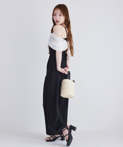 セール】【Black collection】リボンロンパース（つなぎ