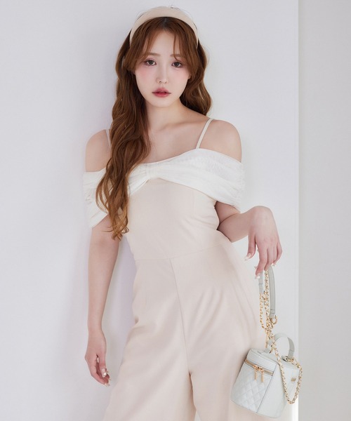 NICE CLAUP【Black collection】リボンロンパース one after another NICE CLAUP｜【Black collection】リボン