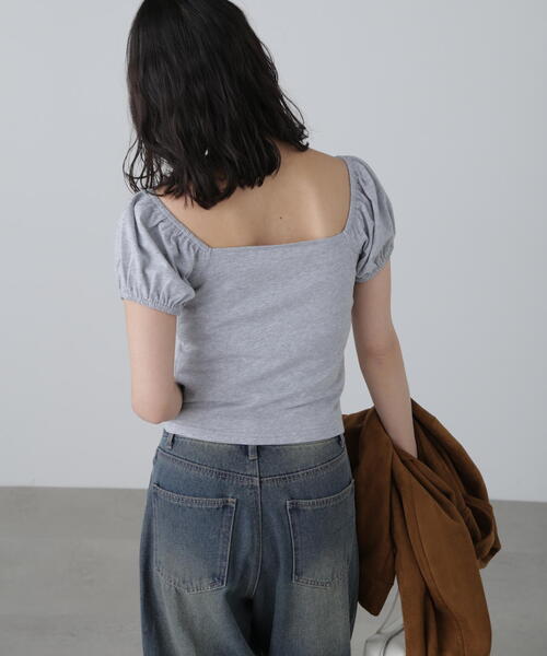 FREE'S MART(フリーズマート)の「◆オフショルギャザーカットソー(Tシャツ/カットソー・レディース・ホワイト/ブラック/グレー・FREE)」の19枚目の写真