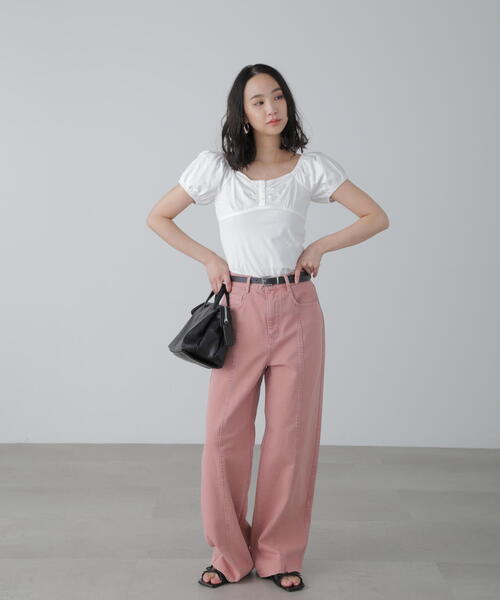 セール】◇オフショルギャザーカットソー（Tシャツ/カットソー