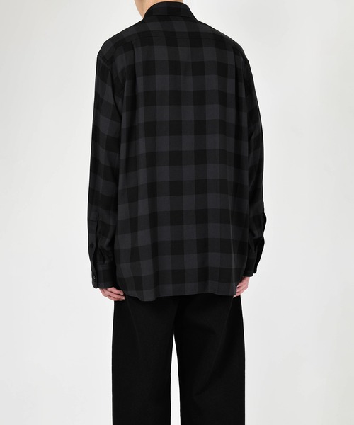 LAD MUSICIAN(ラッドミュージシャン)の「BUFFALO CHECK BIG SHIRT(シャツ/ブラウス・メンズ・ブラック系・42/44/46)」の4枚目の写真
