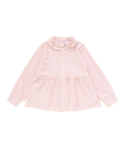 SLAP SLIP（スラップスリップ）の「フルジップフリル襟ラッシュガード(90~130cm)（ラッシュガード・キッズ・ホワイト/ピンク・90cm/100cm/110cm/120cm/130cm）」の8枚目の写真