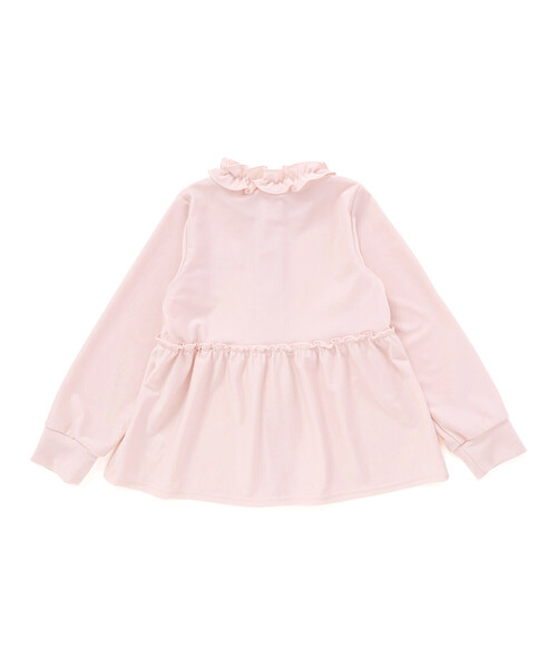 SLAP SLIP（スラップスリップ）の「フルジップフリル襟ラッシュガード(90~130cm)（ラッシュガード・キッズ・ホワイト/ピンク・90cm/100cm/110cm/120cm/130cm）」の9枚目の写真