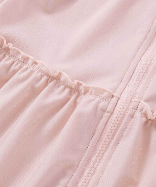 SLAP SLIP（スラップスリップ）の「フルジップフリル襟ラッシュガード(90~130cm)（ラッシュガード・キッズ・ホワイト/ピンク・90cm/100cm/110cm/120cm/130cm）」の13枚目の写真