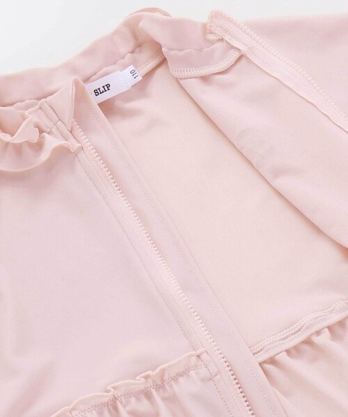 SLAP SLIP（スラップスリップ）の「フルジップフリル襟ラッシュガード(90~130cm)（ラッシュガード・キッズ・ホワイト/ピンク・90cm/100cm/110cm/120cm/130cm）」の14枚目の写真