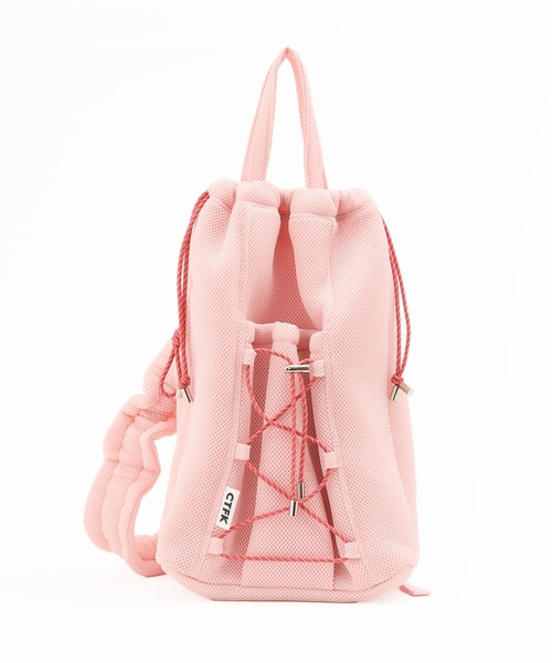 CONTROL FREAK / CTFK（コントロールフリーク）の「CONTROL FREAK / CTFK（コントロールフリーク）メッシュレースアップワンショルダーバッグ（バックパック/リュック・レディース・ブラック/ブルー/ホワイト/レッド/グリーン/ピンク・FREE）」の5枚目の写真