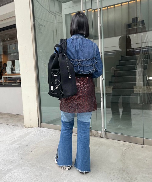 CONTROL FREAK / CTFK（コントロールフリーク）の「CONTROL FREAK / CTFK（コントロールフリーク）メッシュレースアップワンショルダーバッグ（バックパック/リュック・レディース・ブラック/ブルー/ホワイト/レッド/グリーン/ピンク・FREE）」の21枚目の写真