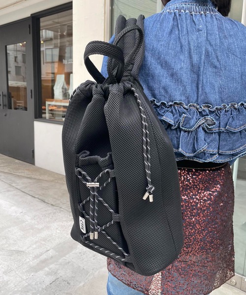 CONTROL FREAK / CTFK（コントロールフリーク）の「CONTROL FREAK / CTFK（コントロールフリーク）メッシュレースアップワンショルダーバッグ（バックパック/リュック・レディース・ブラック/ブルー/ホワイト/レッド/グリーン/ピンク・FREE）」の20枚目の写真