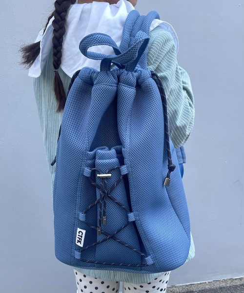 CONTROL FREAK / CTFK（コントロールフリーク）の「CONTROL FREAK / CTFK（コントロールフリーク）メッシュレースアップワンショルダーバッグ（バックパック/リュック・レディース・ブラック/ブルー/ホワイト/レッド/グリーン/ピンク・FREE）」の22枚目の写真