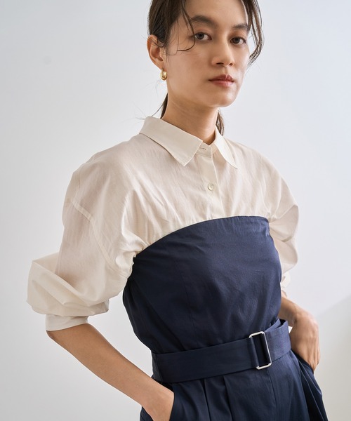 qualite コットンシアークロップドシャツ qualite｜コットンシアークロップドシャツ | Rakuten Fashion