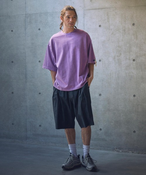 ADAM PATEK(アダムパテック)の「ADAMPATEK/uneven dyeing short pants/ムラ染めプリントワイドショートパンツ(AP2518004)(その他パンツ・レディース・ブラック/ホワイト/グレー・2/1)」の10枚目の写真