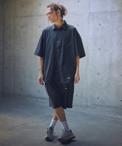ADAM PATEK(アダムパテック)の「ADAMPATEK/uneven dyeing short pants/ムラ染めプリントワイドショートパンツ(AP2518004)(その他パンツ・レディース・ブラック/ホワイト/グレー・2/1)」の11枚目の写真