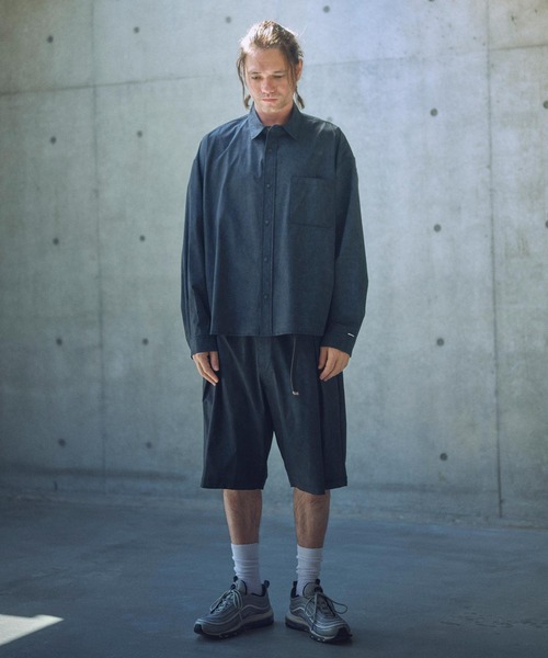 ADAM PATEK(アダムパテック)の「ADAMPATEK/uneven dyeing short pants/ムラ染めプリントワイドショートパンツ(AP2518004)(その他パンツ・レディース・ブラック/ホワイト/グレー・2/1)」の12枚目の写真