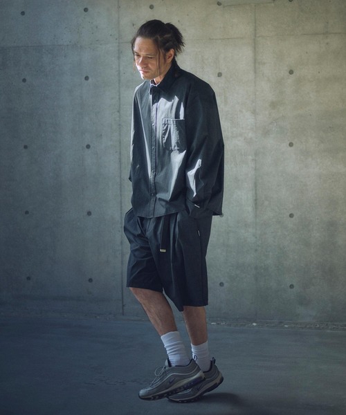 ADAM PATEK(アダムパテック)の「ADAMPATEK/uneven dyeing short pants/ムラ染めプリントワイドショートパンツ(AP2518004)(その他パンツ・レディース・ブラック/ホワイト/グレー・2/1)」の13枚目の写真