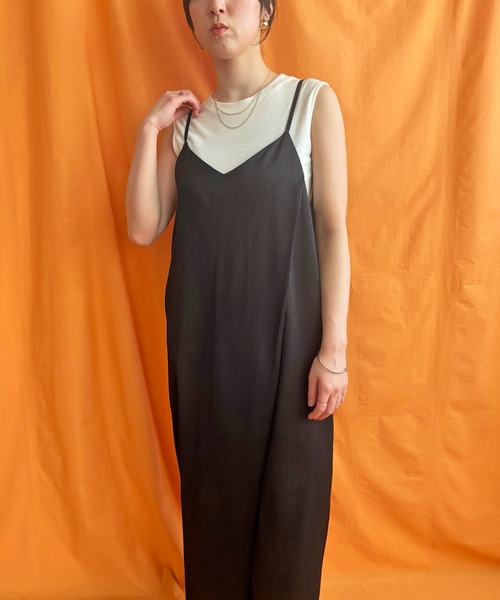 LHELBIE(レルビエ)の「ラップキャミサロペット(サロペット/オーバーオール・レディース・その他1/その他2/ブラック・M)」の13枚目の写真