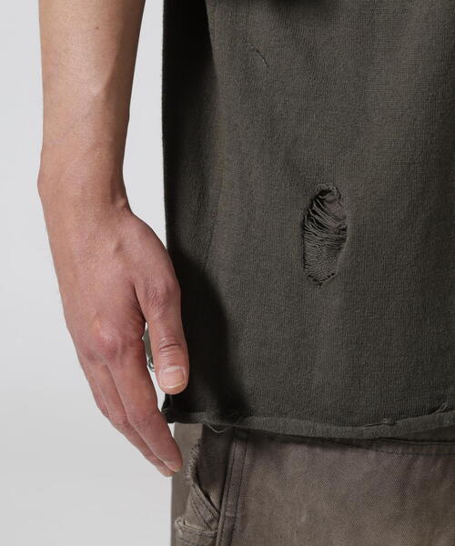 FR(13)NDS（フレンズ）の「FR(13)NDS /フレンズ/Graphic Knit TEE（ニット/セーター・メンズ・カーキ/ブラック・F）」の14枚目の写真