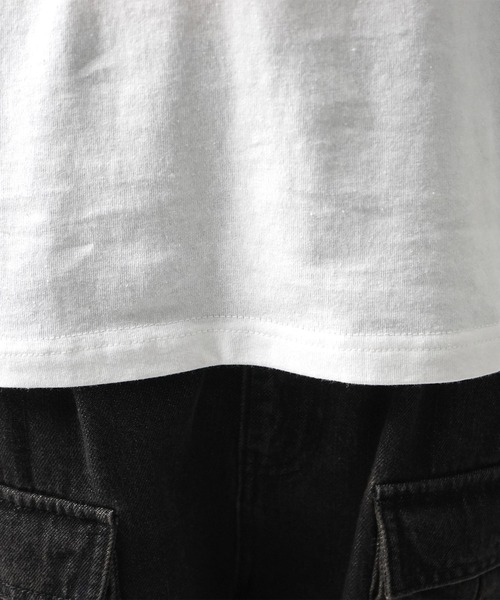 ILL'S（イルズ）の「ボックスシルエット グランジ風 レトロモチーフ バックプリント 半袖Tシャツ メンズ レディース（Tシャツ/カットソー・メンズ・チャコール/ブラック系その他/ホワイト系その他/ブラック/ホワイト/グレー系・L/M）」の13枚目の写真