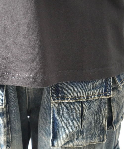 ILL'S（イルズ）の「ボックスシルエット グランジ風 レトロモチーフ バックプリント 半袖Tシャツ メンズ レディース（Tシャツ/カットソー・メンズ・チャコール/ブラック系その他/ホワイト系その他/ブラック/ホワイト/グレー系・L/M）」の15枚目の写真