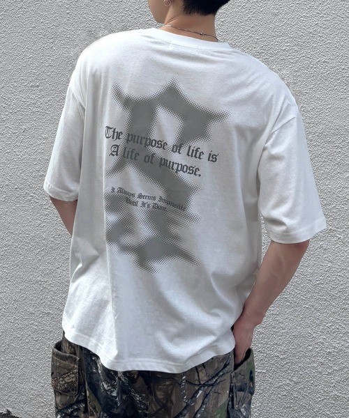 セール】25SS ボックスシルエット グランジ風 レトロモチーフ