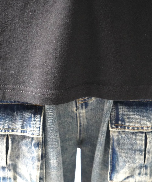 ILL'S（イルズ）の「ボックスシルエット グランジ風 レトロモチーフ バックプリント 半袖Tシャツ メンズ レディース（Tシャツ/カットソー・メンズ・チャコール/ブラック系その他/ホワイト系その他/ブラック/ホワイト/グレー系・L/M）」の14枚目の写真