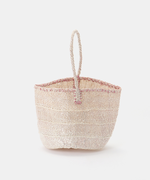 B.C STOCK(ベーセーストック)の「AFRICAN SQUARE/アフリカンスクエア プラサイザルバッグ ワンハンドル(トートバッグ・レディース・レッド/ラベンダー/その他2・FREE)」の1枚目の写真