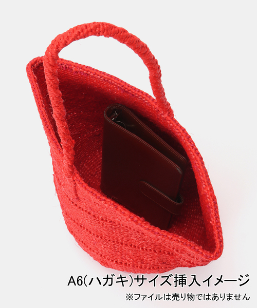 B.C STOCK(ベーセーストック)の「AFRICAN SQUARE/アフリカンスクエア プラサイザルバッグ ワンハンドル(トートバッグ・レディース・レッド/ラベンダー/その他2・FREE)」の8枚目の写真