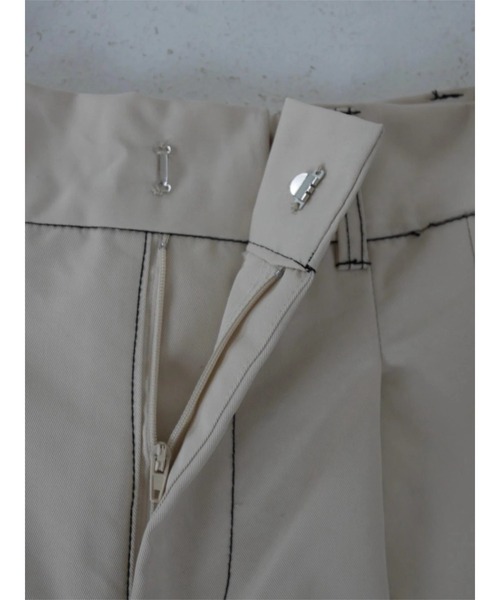 TRUNC(トランクエイティーエイト)の「Twill Stitch Wide Pants(その他パンツ・レディース・アイボリー/ブラック・FREE)」の19枚目の写真