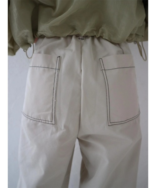 TRUNC(トランクエイティーエイト)の「Twill Stitch Wide Pants(その他パンツ・レディース・アイボリー/ブラック・FREE)」の8枚目の写真