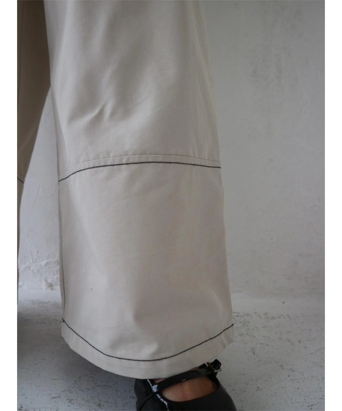TRUNC(トランクエイティーエイト)の「Twill Stitch Wide Pants(その他パンツ・レディース・アイボリー/ブラック・FREE)」の15枚目の写真