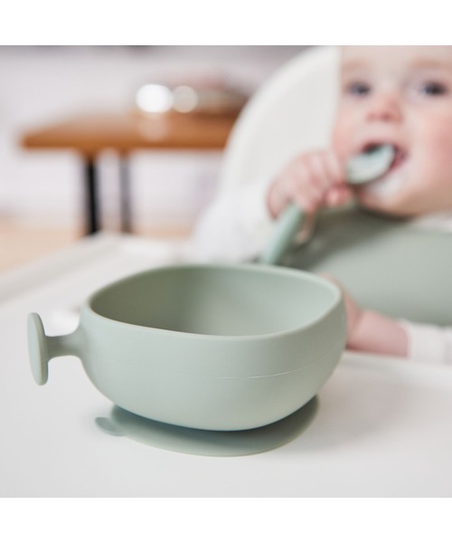 b.box(ビーボックス)の「b.box/ Silicone Bowl+Lid シリコンボウル+リッド(蓋・吸盤付きボウル)(マグ/哺乳瓶/お食事グッズ・キッズ・ベージュ/グレイッシュブルー/セージグリーン/ベビーピンク・ONESIZE)」の21枚目の写真