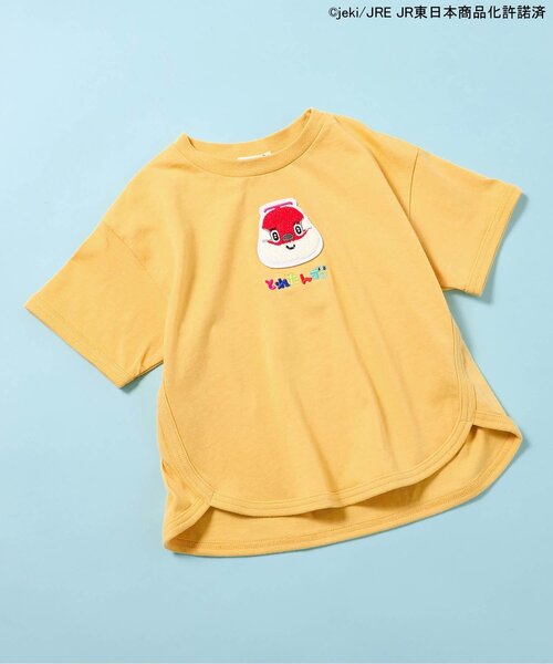 Ampersand（アンパサンド）の「【とれたんず】ゆったり半袖半袖Tシャツ（Tシャツ/カットソー・キッズ・ブルー/イエロー/チャコール・90/100/110/120/80/130）」の3枚目の写真