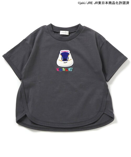 Ampersand（アンパサンド）の「【とれたんず】ゆったり半袖半袖Tシャツ（Tシャツ/カットソー・キッズ・ブルー/イエロー/チャコール・90/100/110/120/80/130）」の9枚目の写真