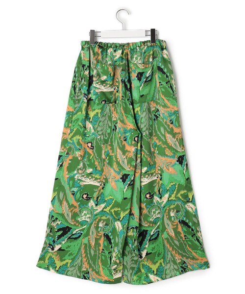 J.PRESS YORK STREET(ジェイプレスヨークストリート)の「【WOMEN】プリントリラックスワイドパンツ(その他パンツ・レディース・ネイビー系5/グリーン系5・F)」の11枚目の写真