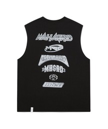 『mahagrid/マハグリッド』MULTI LOGO SLEEVLESS /マルチロゴ ノースリーブシャツ