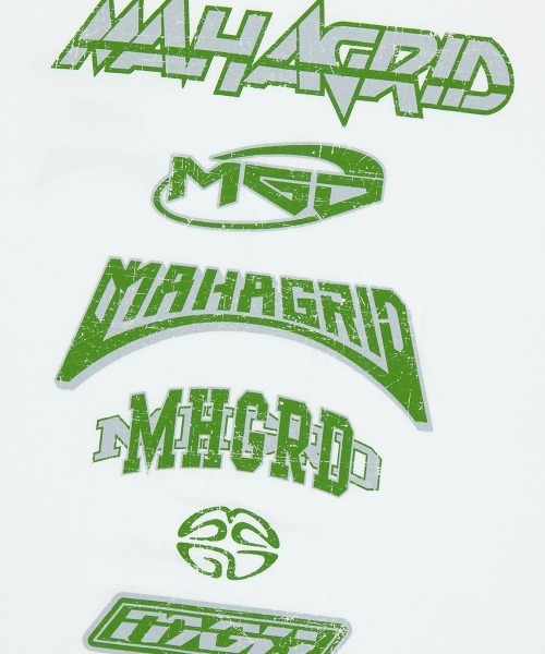 MAHAGRID(マハグリッド)の「『mahagrid/マハグリッド』MULTI LOGO SLEEVLESS /マルチロゴ ノースリーブシャツ(Tシャツ/カットソー・メンズ・ブラック/ホワイト/ライトブルー・S/L/M)」の14枚目の写真
