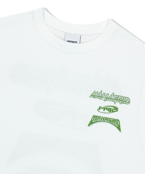MAHAGRID(マハグリッド)の「『mahagrid/マハグリッド』MULTI LOGO SLEEVLESS /マルチロゴ ノースリーブシャツ(Tシャツ/カットソー・メンズ・ブラック/ホワイト/ライトブルー・S/L/M)」の15枚目の写真