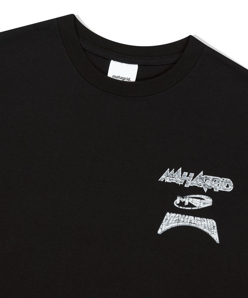 MAHAGRID(マハグリッド)の「『mahagrid/マハグリッド』MULTI LOGO SLEEVLESS /マルチロゴ ノースリーブシャツ(Tシャツ/カットソー・メンズ・ブラック/ホワイト/ライトブルー・S/L/M)」の18枚目の写真