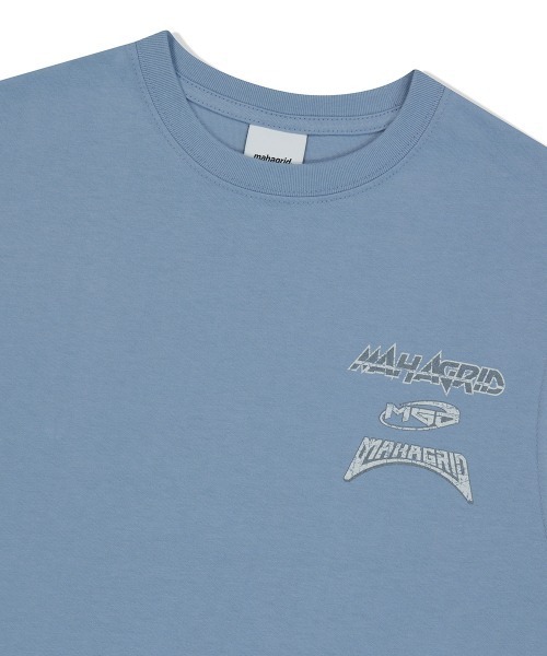 MAHAGRID(マハグリッド)の「『mahagrid/マハグリッド』MULTI LOGO SLEEVLESS /マルチロゴ ノースリーブシャツ(Tシャツ/カットソー・メンズ・ブラック/ホワイト/ライトブルー・S/L/M)」の21枚目の写真