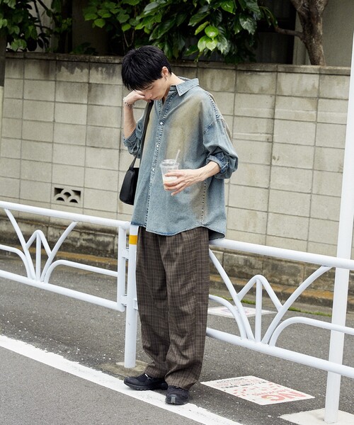 PUBLUX（パブリュクス）の「PUBLUX/パブリュクス イージーバレルパンツ(限定展開)（その他パンツ・メンズ・グレー系その他/ブラウン系その他/ブラック/グレー・SMALL/MEDIUM/LARGE）」の8枚目の写真