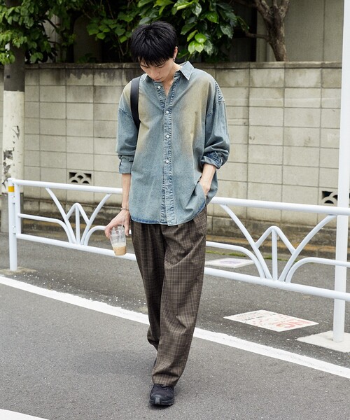 PUBLUX（パブリュクス）の「PUBLUX/パブリュクス イージーバレルパンツ(限定展開)（その他パンツ・メンズ・グレー系その他/ブラウン系その他/ブラック/グレー・SMALL/MEDIUM/LARGE）」の11枚目の写真