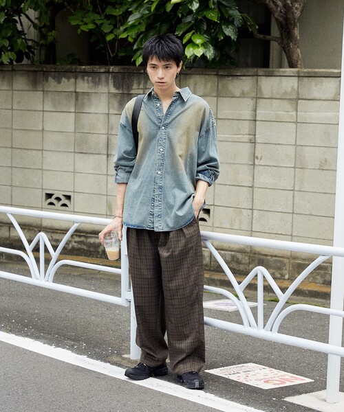 PUBLUX（パブリュクス）の「PUBLUX/パブリュクス イージーバレルパンツ(限定展開)（その他パンツ・メンズ・グレー系その他/ブラウン系その他/ブラック/グレー・SMALL/MEDIUM/LARGE）」の12枚目の写真